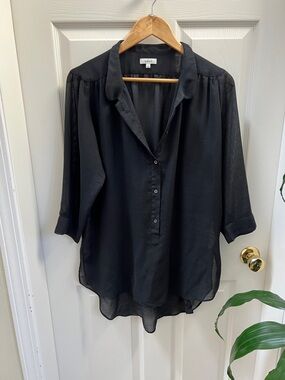 ARITZIA Wilfred Sheer Button-Front Women's Blouse
